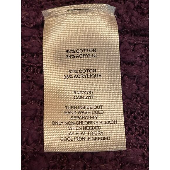 Natural Reflections XL woman's purple hooded sweater - Picture 5 of 5